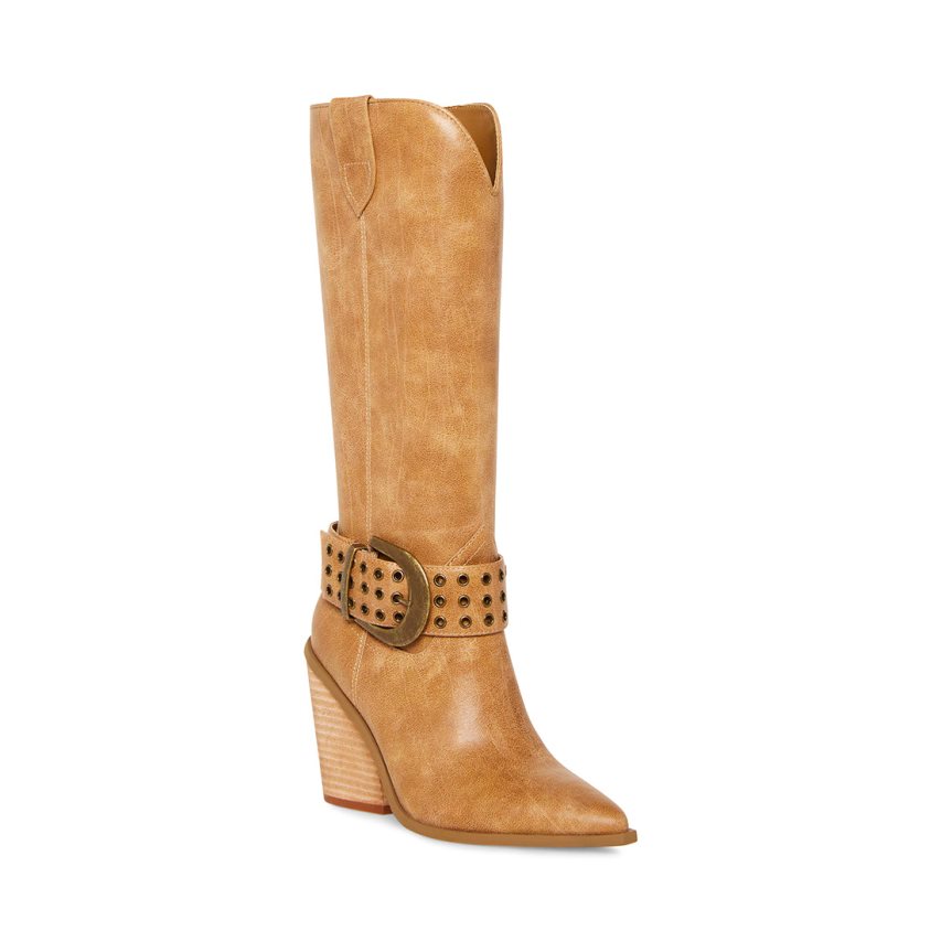 Brown Steve Madden Lennon Women's High Boots | PH 8075MZD